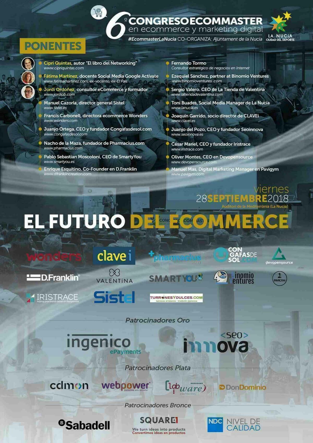 500 inscritos en el 6&ordm; Congreso #EcommasterLaNucia