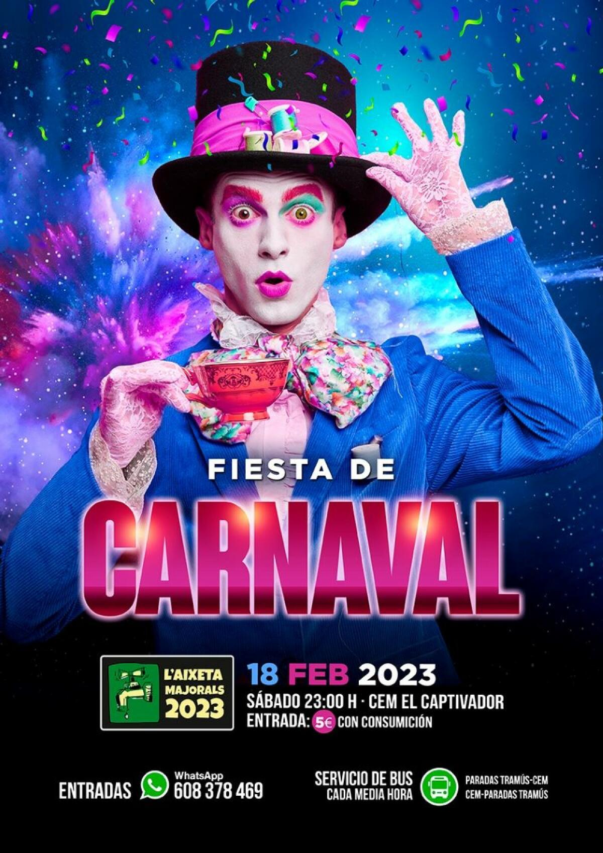 Els Majorals organizan dos fiestas de Carnaval este fin de semana