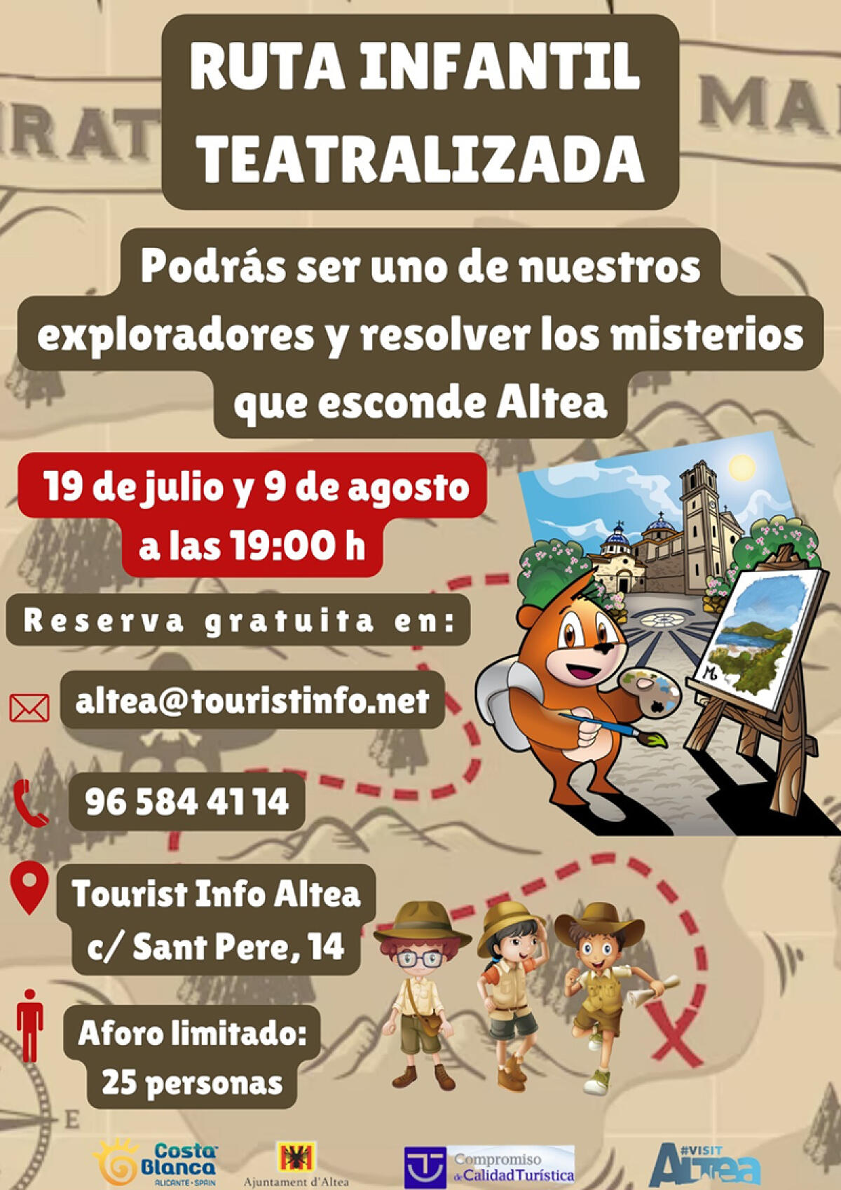 Turismo organiza Rutas Infantiles Teatralizadas