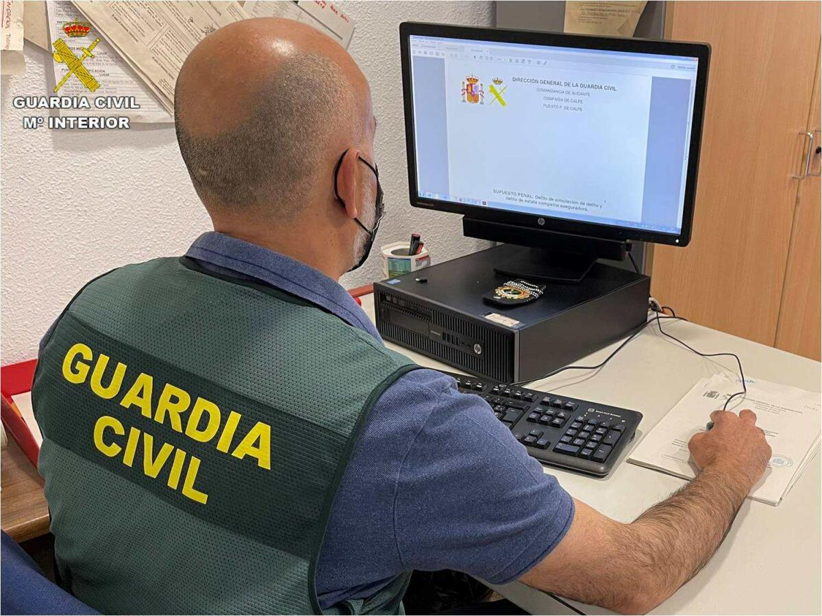 La Guardia Civil investiga a una persona por denunciar un robo con violencia que nunca ocurrió