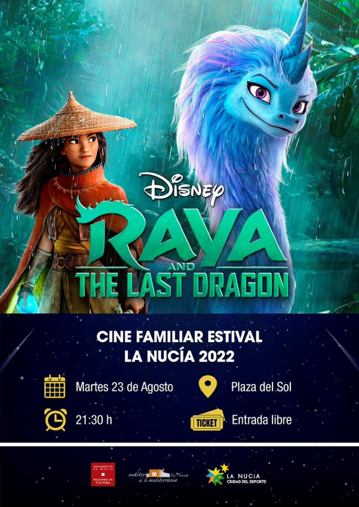 “Raya y el Último Dragón” mañana en la plaza del Sol  