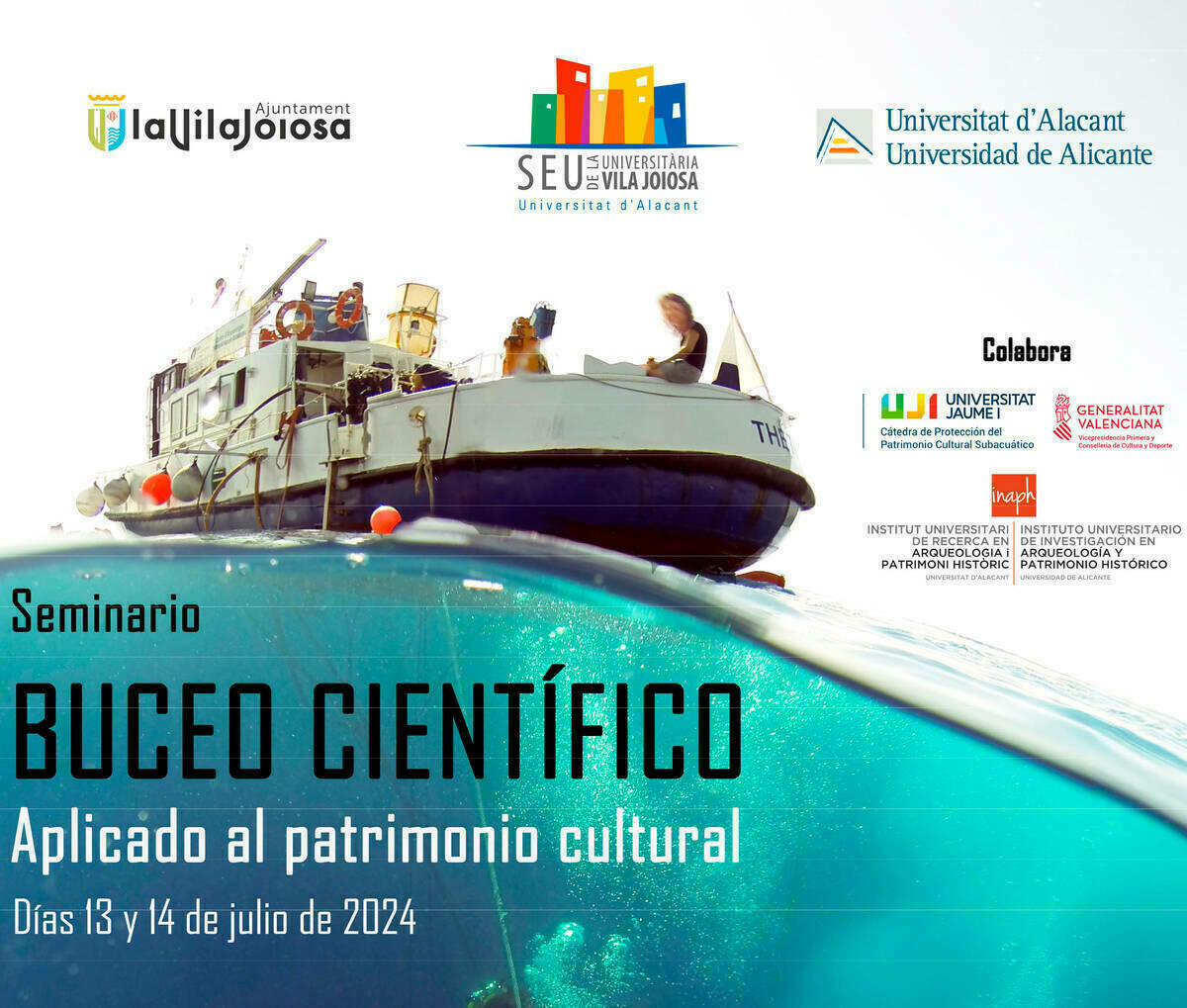 Expertos en arqueología subacuática se dan cita este fin de semana en el seminario Buceo Científico aplicado al Patrimonio Cultural que se celebra en Villajoyosa