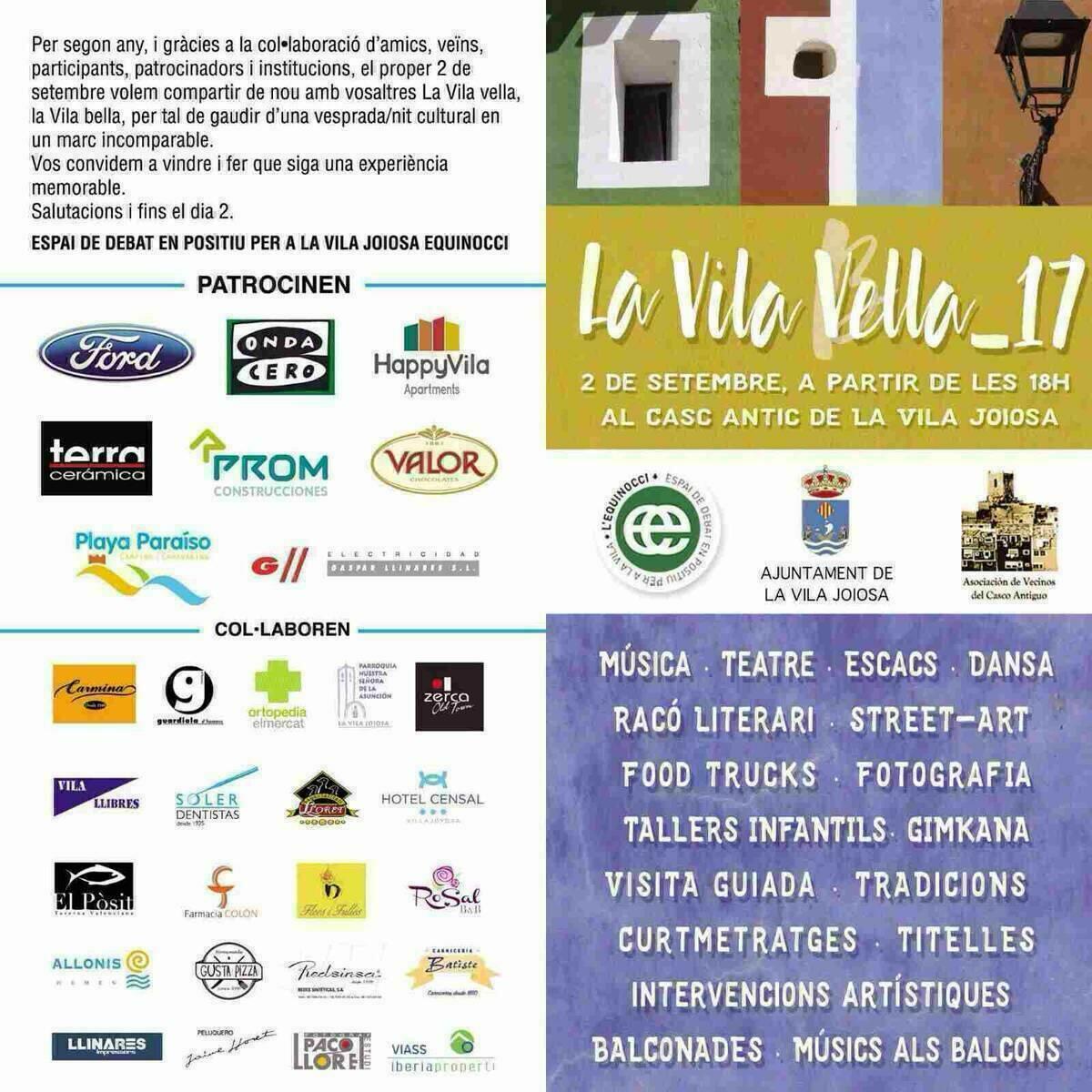 La Vila Vella 2017 pone en valor el casco antiguo de la Vila Joiosa con m&aacute;s de 30 actividades