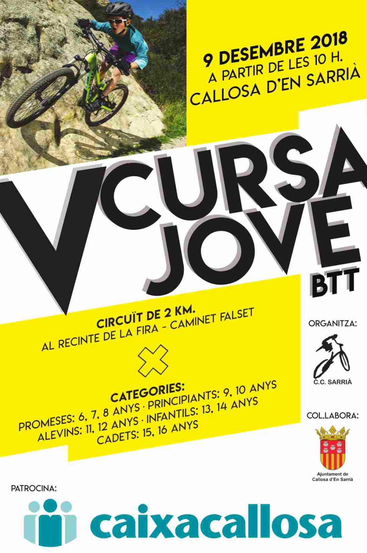  El Club Ciclista Sarri&agrave; organiza el pr&oacute;ximo 9 de diciembre la V Cursa Jove BTT