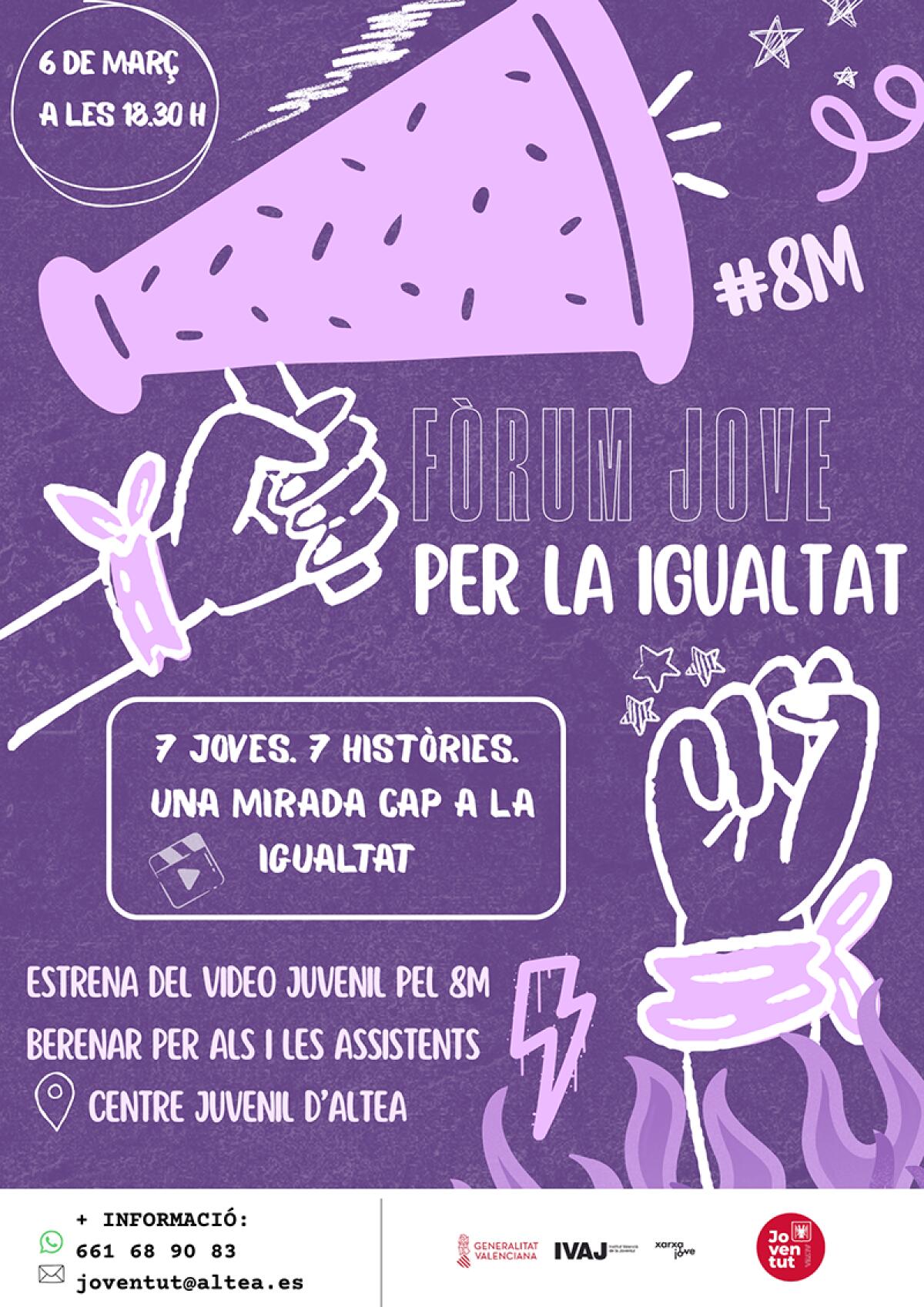 Altea celebrar&aacute; un Foro Joven por la Igualdad con motivo del 8M