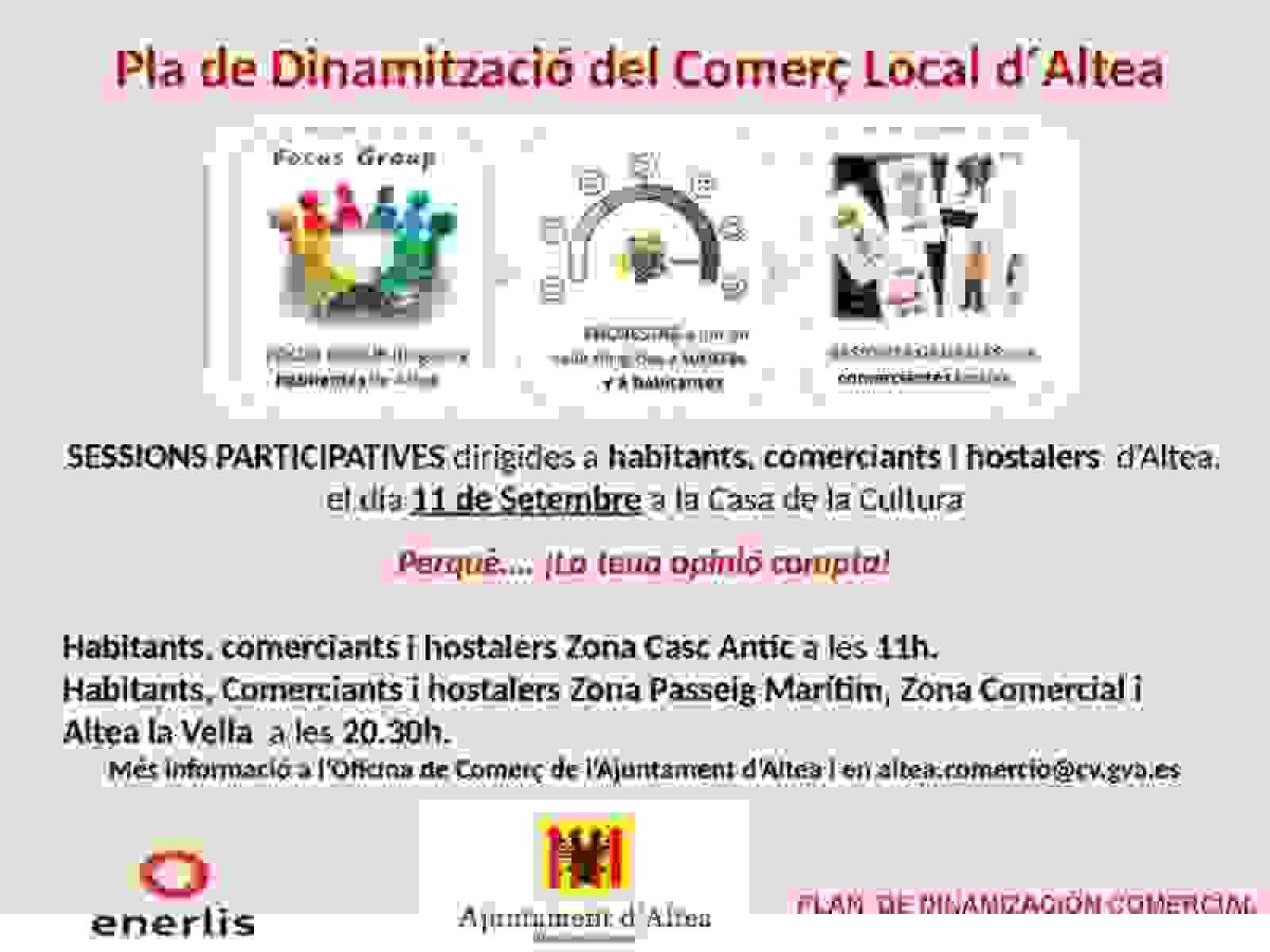 Altea &middot; La concejal&iacute;a de Comercio anuncia dos nueva sesiones participativas del Plan de Dinamizaci&oacute;n Comercial 