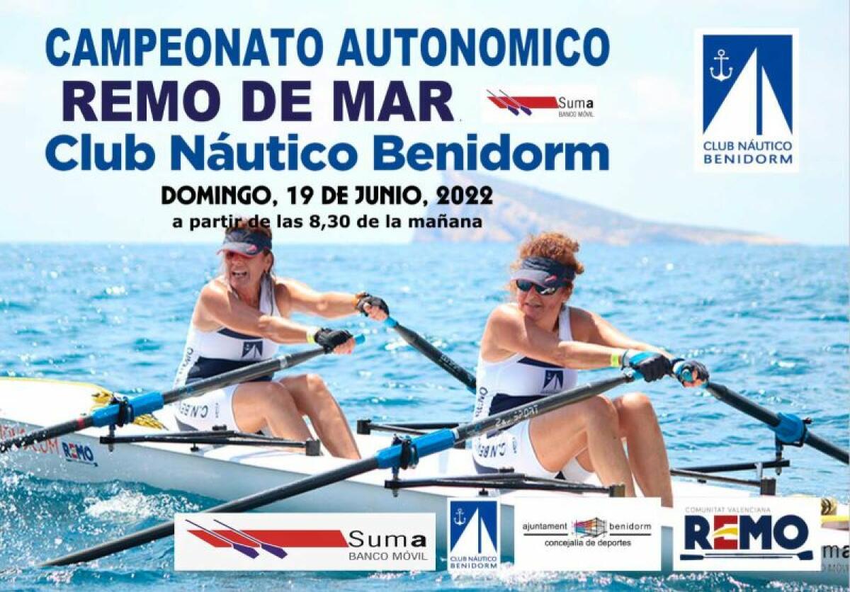 Benidorm, sede del campeonato autonómico de remo de mar