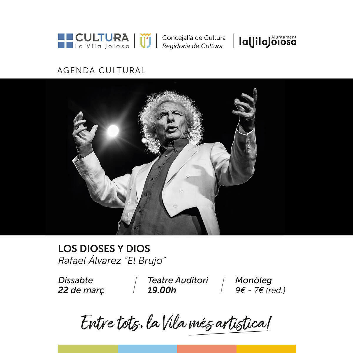 Rafael Álvarez “el Brujo” sorprenderá al público del Teatre Auditori con su actuación “Los Dioses y Dios”