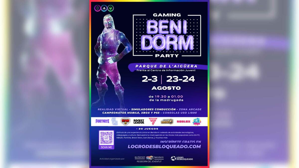 Juventud organiza en agosto una nueva edición del ‘Gaming Benidorm Party’