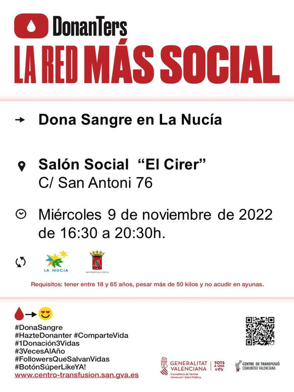 Nueva donación de sangre mañana en El Cirer