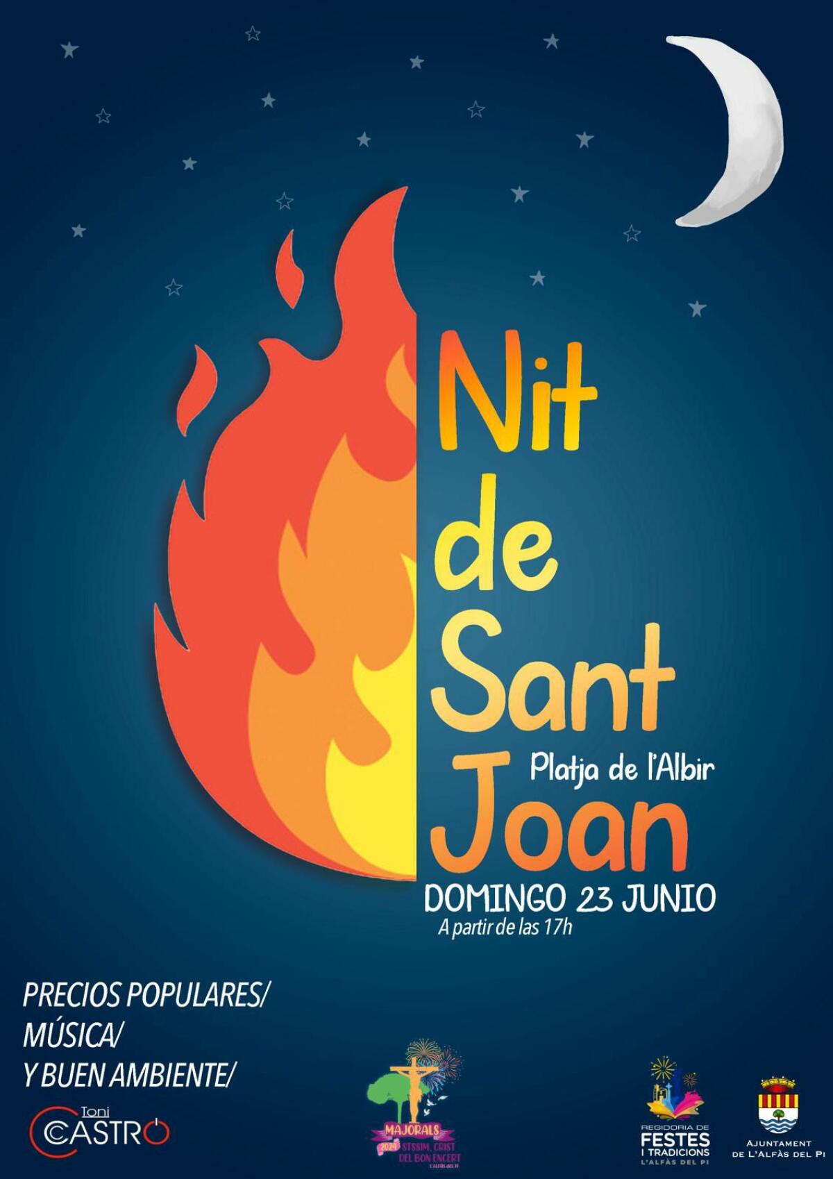 L'Alfàs organiza un dispositivo de seguridad para vivir la mejor Nit de Sant Joan en la playa de l’Albir