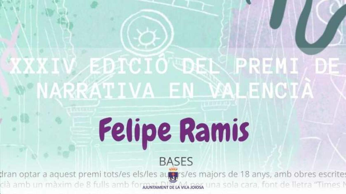 &ldquo;Mare de Peix&rdquo; obra ganadora en la XXXIV Edici&oacute;n del Premio de Narrativa en Valenciano  Felipe Ramis