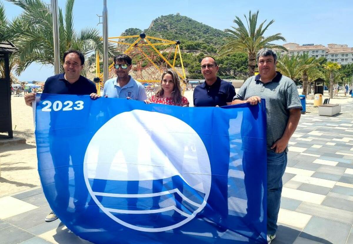 IZADO DE LA BANDERA AZUL 2023 EN LA CALA DE FINESTRAT