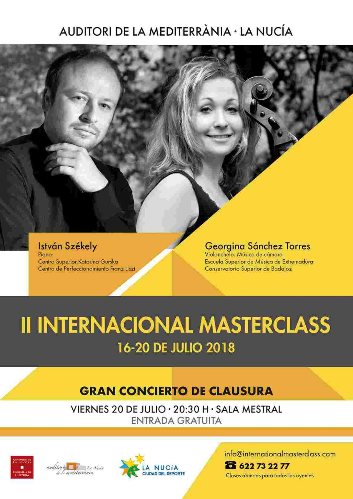 La Nuc&iacute;a &middot; Este domingo finaliza el plazo para   el II Internacional Masterclass de Piano y Chelo
