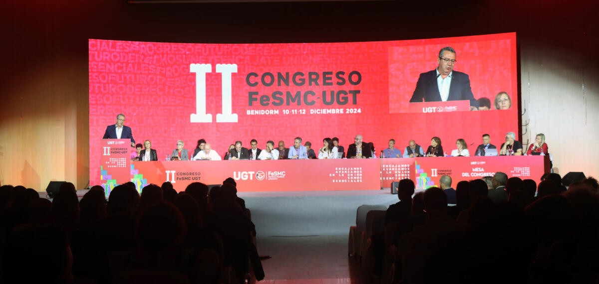 Toni Pérez destaca el peso del sector servicios para el empleo en la apertura del II Congreso Federal FeSMC–UGT