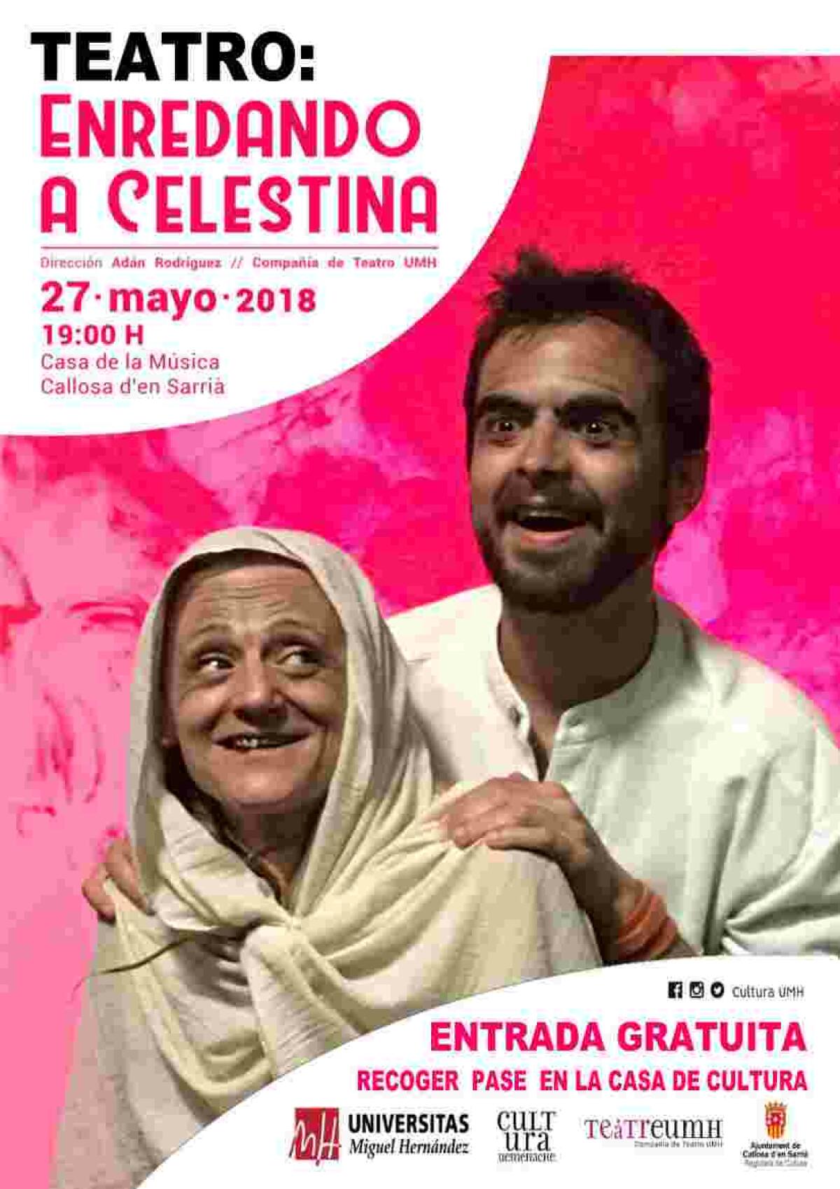 Callosa &middot; La Casa de la M&uacute;sica presenta este domingo la obra &lsquo;Enredando a Celestina&rsquo;