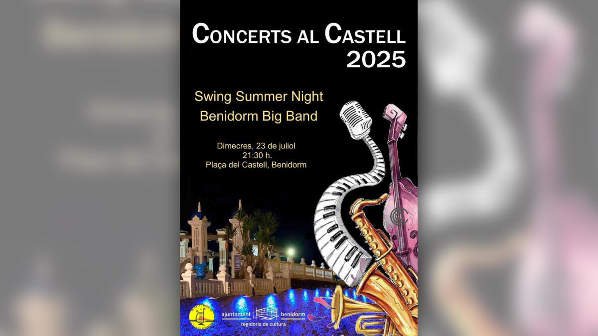 La Big Band de la Societat Musical L’Illa actúa esta noche en el ciclo ‘Concerts al Castell’
