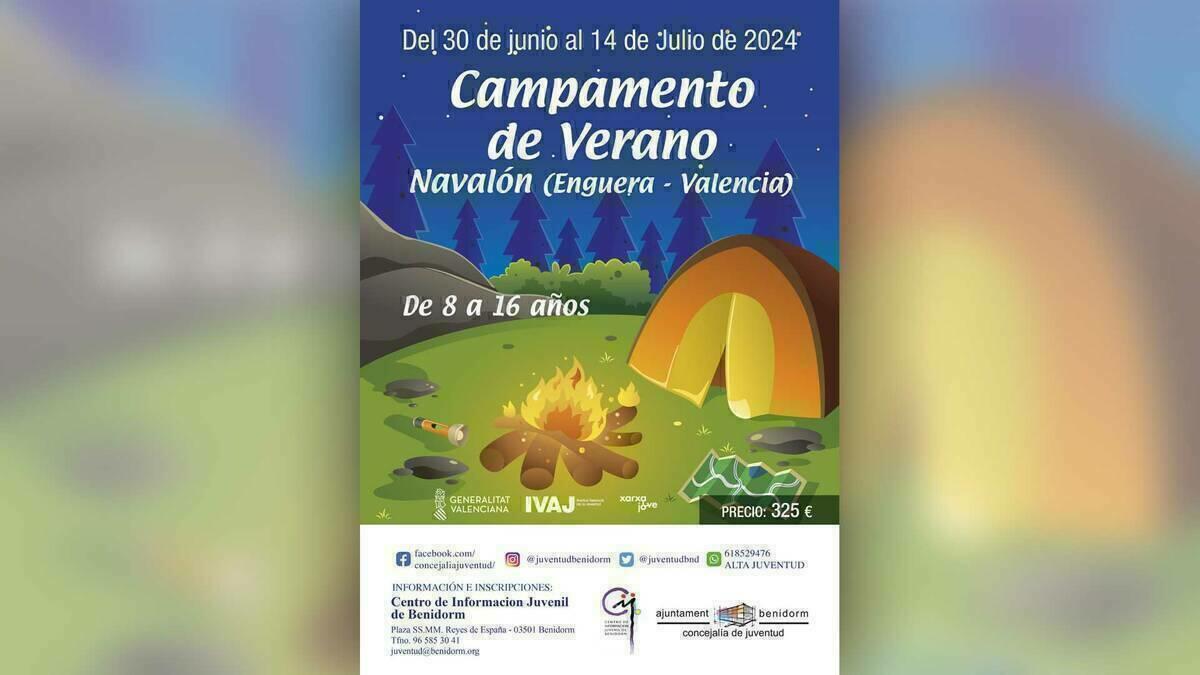 Benidorm organiza un campamento de verano para jóvenes en Navalón-Enguera 