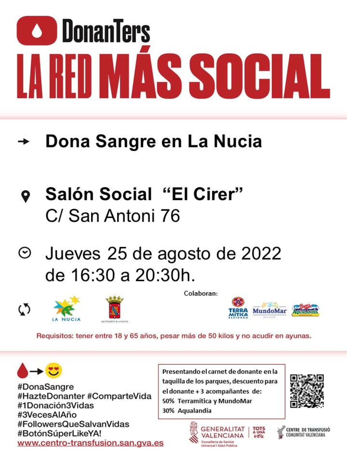 Nueva donación de sangre hoy en El Cirer