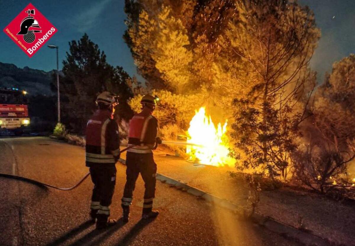 INCENDIO EN ALFAZ DEL PI