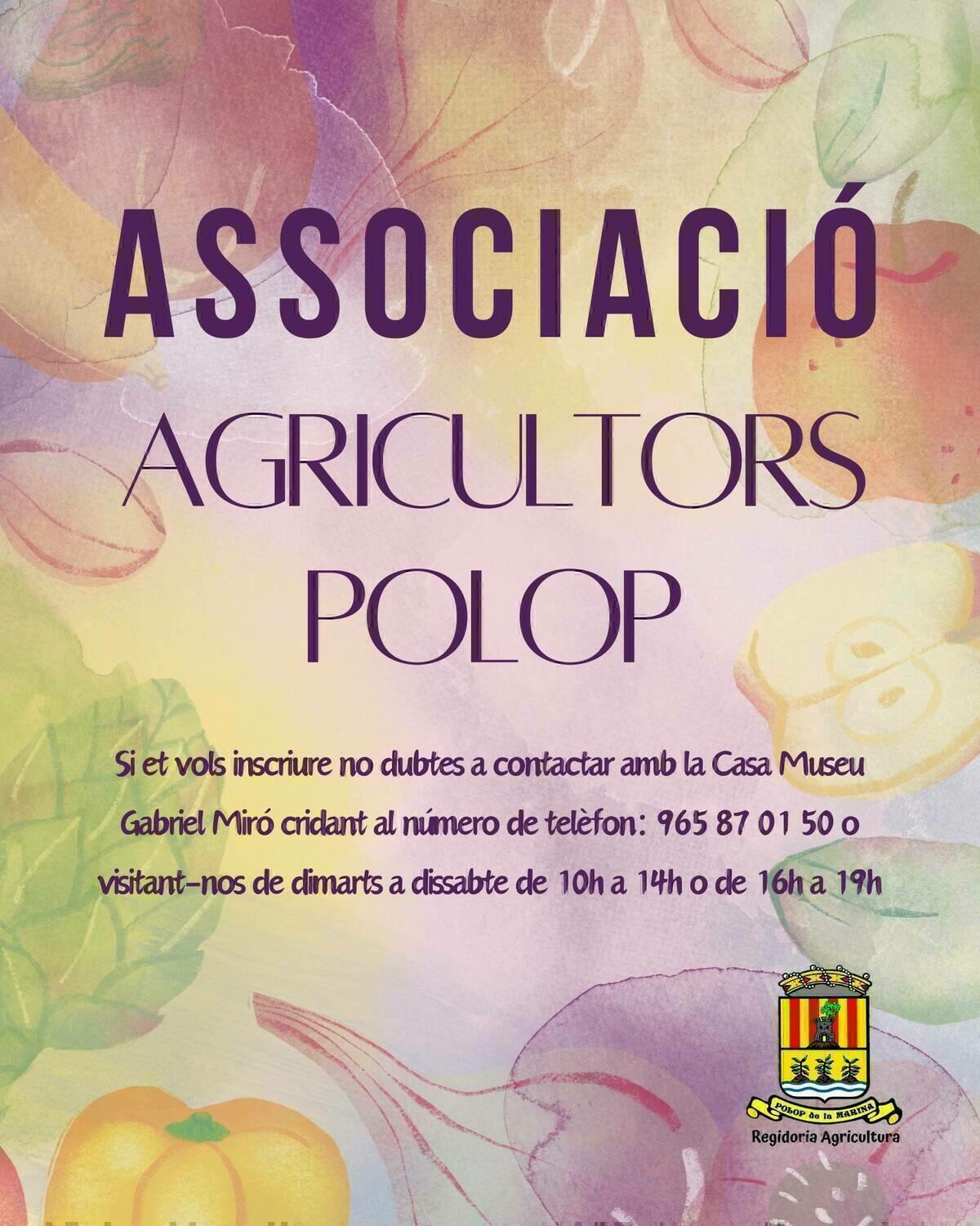 ¡Únete a la Asociación de Agricultores de Polop de la Marina!