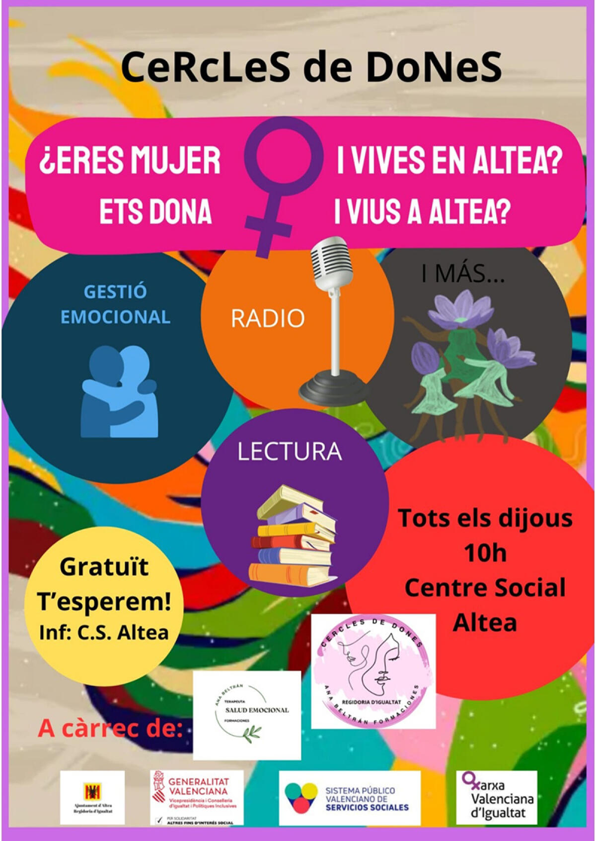 La concejal&iacute;a de Igualdad anuncia la continuidad del proyecto &ldquo;Cercle de Dones&rdquo; y destaca su  excelente acogida