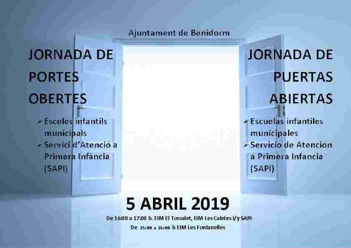 Benidorm // Las escuelas infantiles municipales y el SAPI celebran este viernes una jornada de puertas abiertas