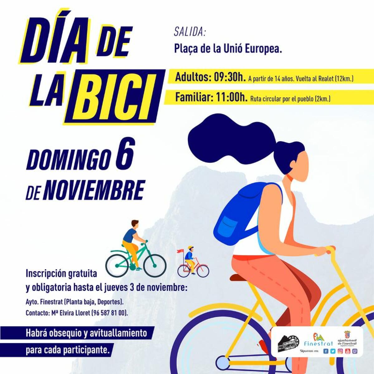 FINESTRAT CELEBRA ESTE DOMINGO EL DÍA DE LA BICI 