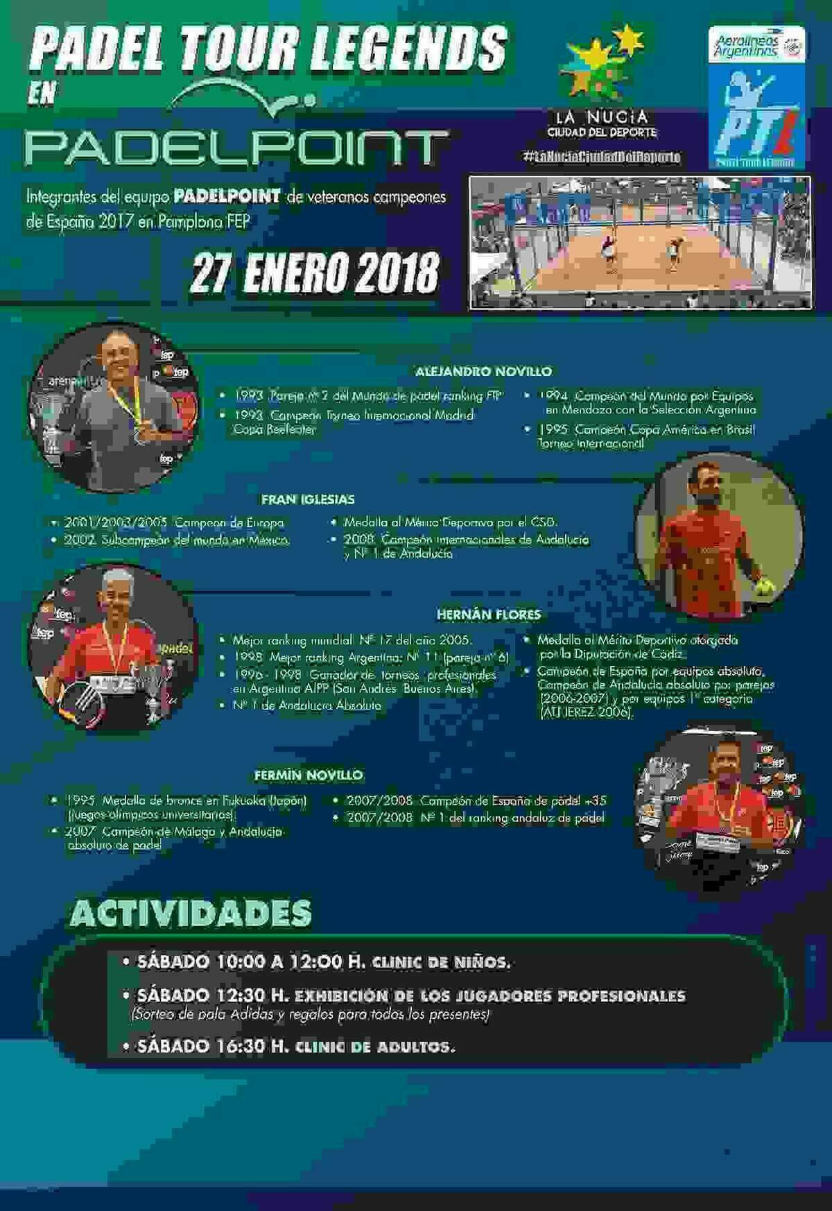 Clinic de P&aacute;del gratuito con campeones del mundo en  #LaNuc&iacute;aCiudadDelDeporte