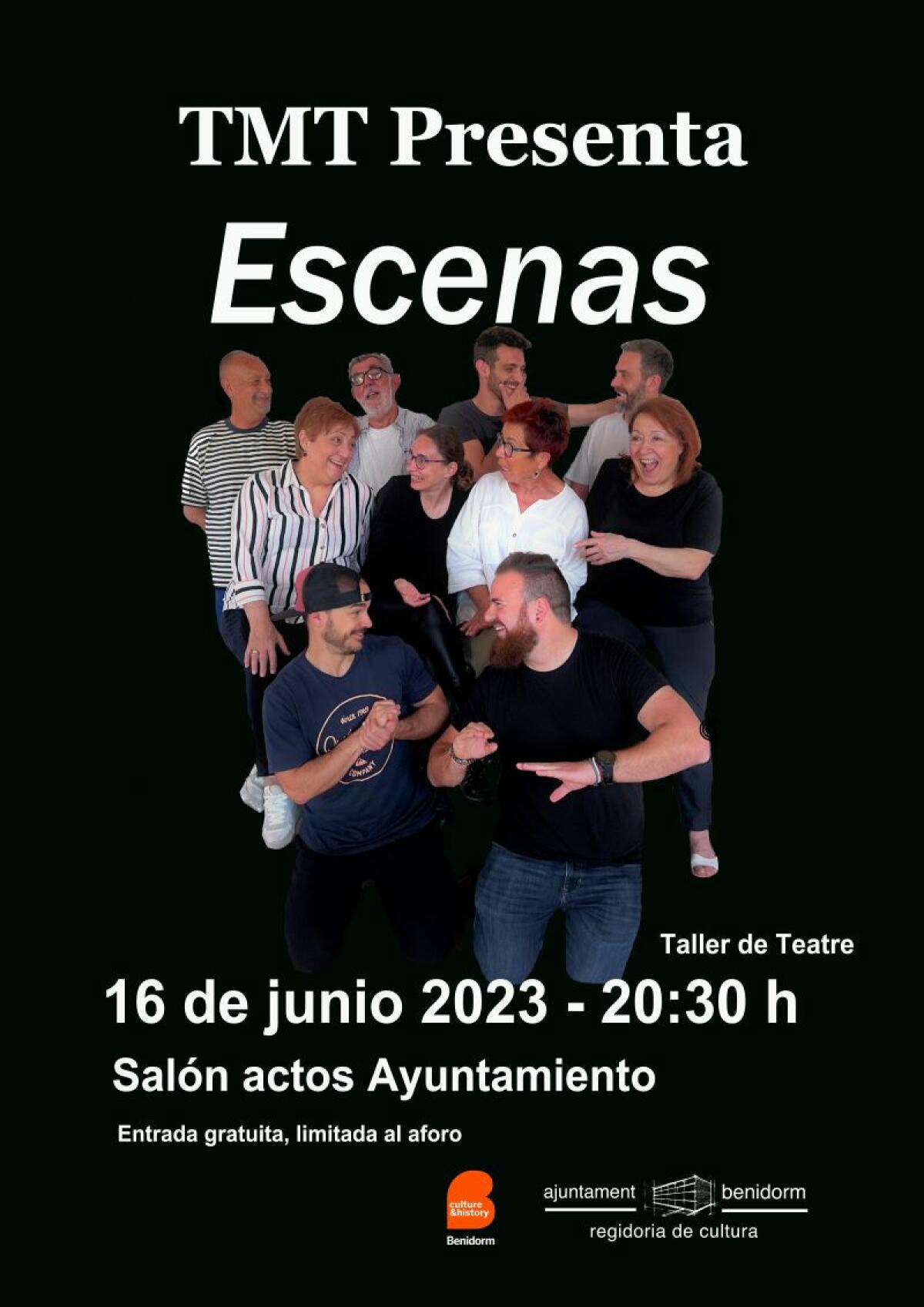 El Taller de Teatro representa mañana viernes ‘Escenas’ en el Salón de Actos del Ayuntamiento