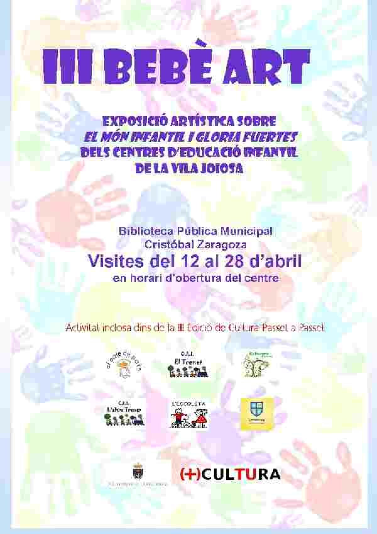 Las escuelas infantiles de la Vila Joiosa participan en la III Exposici&oacute;n Bebe Art