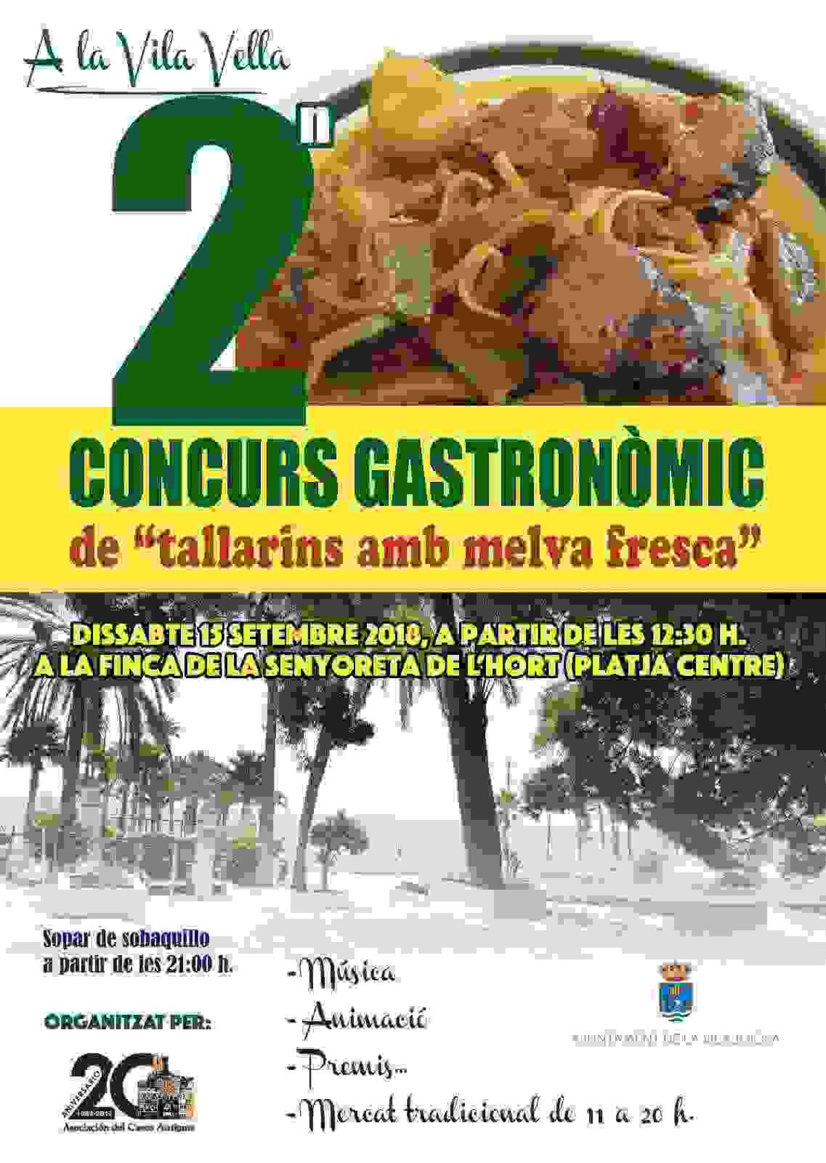 La Vila · El concurso gastronómico de tallarines con melva se celebrará este año en ‘La senyoreta de l’Hort’