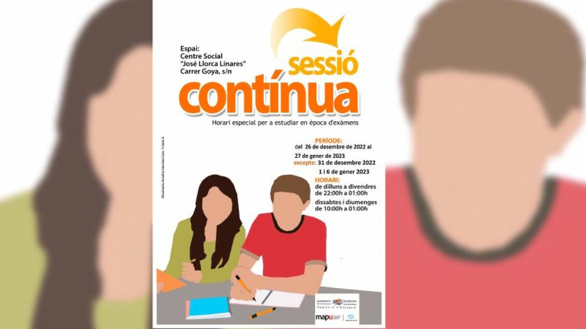 Benidorm activa de nuevo el programa ‘Sessió Contínua’ para que los estudiantes universitarios preparen sus exámenes