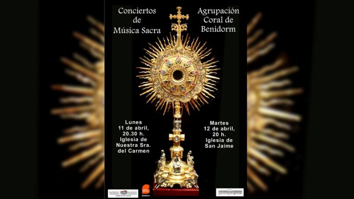 Benidorm culmina su programación cultural de Semana Santa con dos conciertos de música sacra de la Coral 