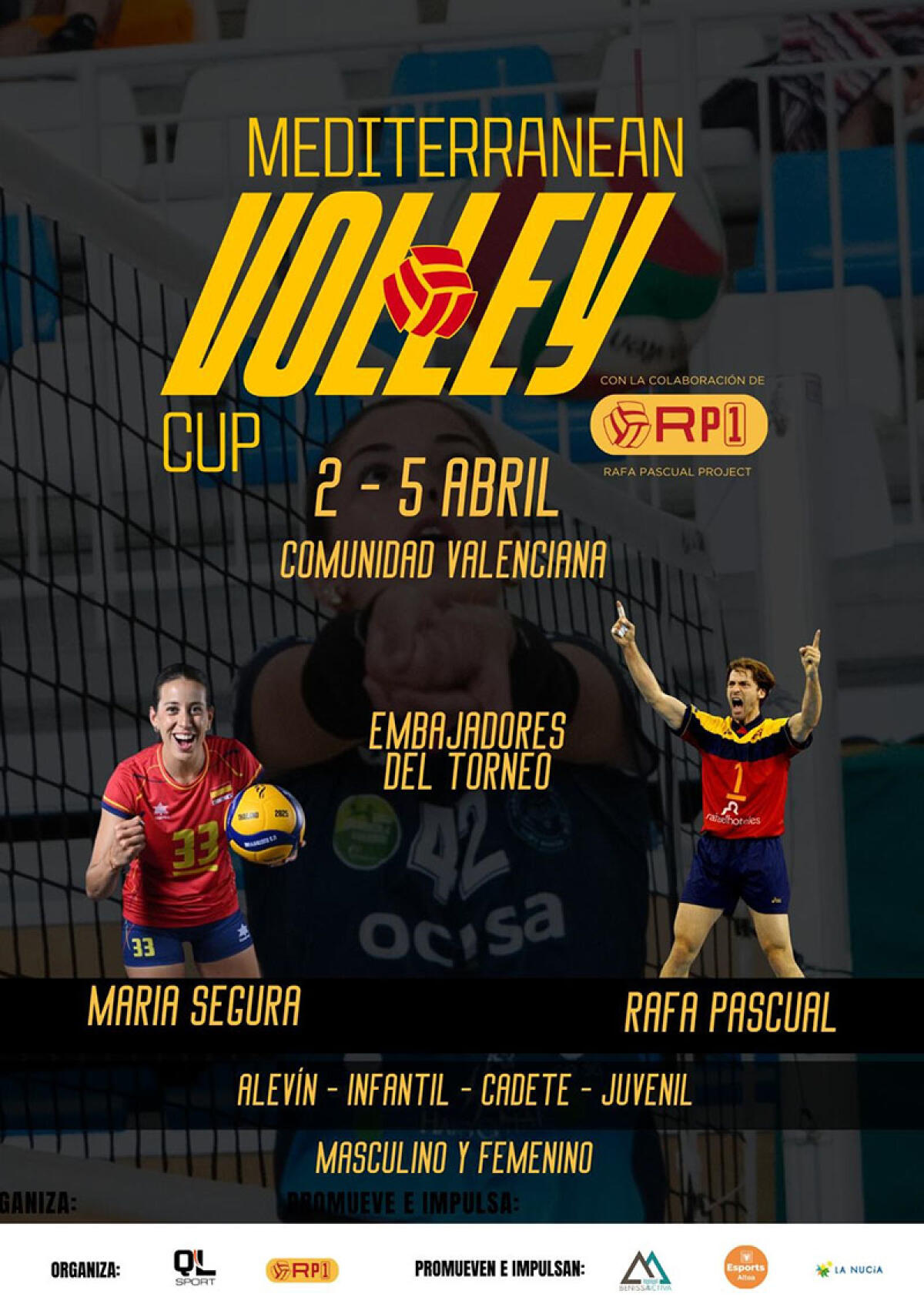 M&aacute;s de 700 deportistas participar&aacute;n en la II Mediterranean Volley Cup