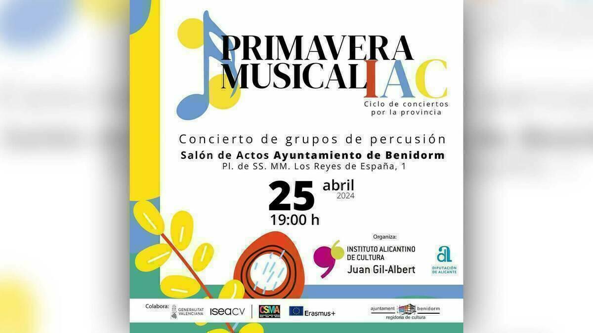 Este jueves vuelve el ciclo de Grandes Recitales a Benidorm con ‘Ensemble de Percusión’ 