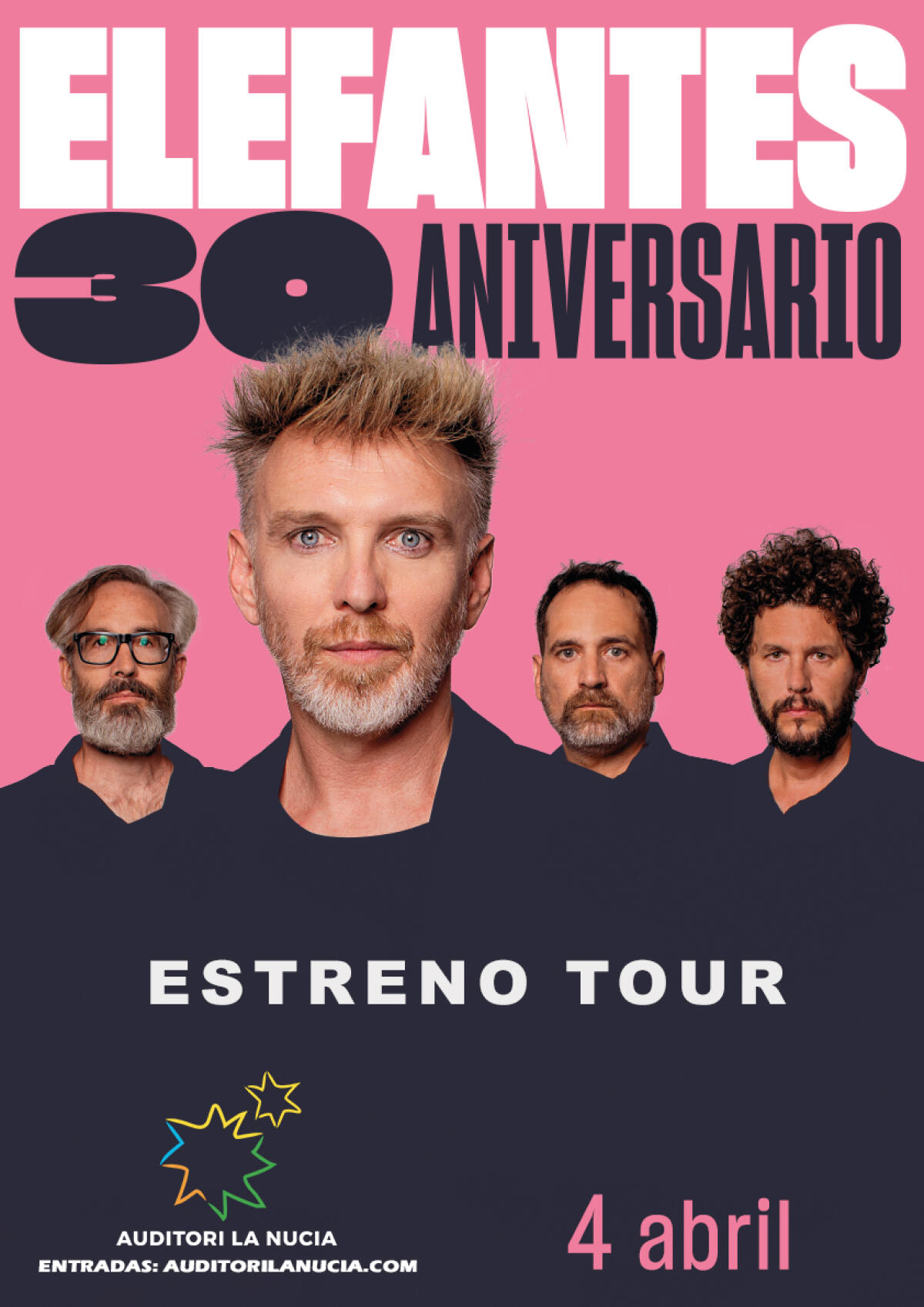 Elefantes inicia mañana su gira de “30 aniversario” en l’Auditori de La Nucia