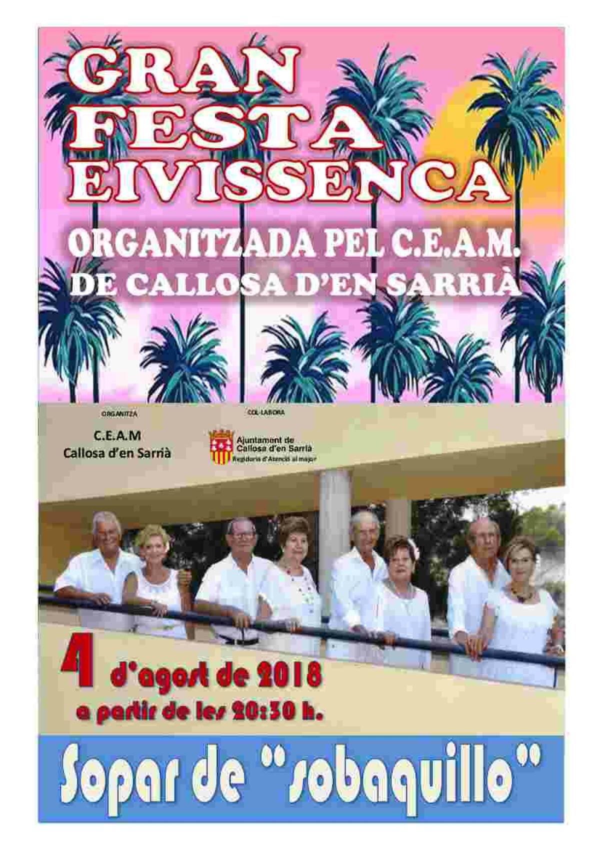 Callosa &middot; El pr&oacute;ximo 4 de agosto nuestros mayores celebran una gran fiesta ibicenca en el CEAM