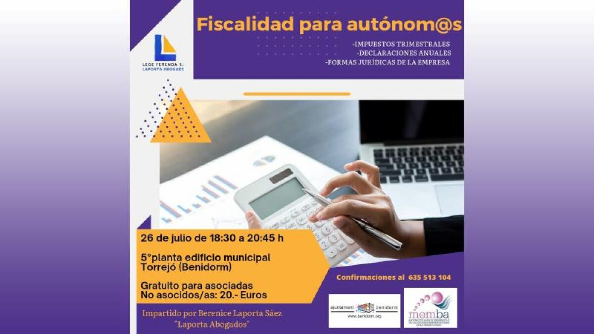 Empleo colabora con Memba en un taller sobre fiscalidad para autónomos  