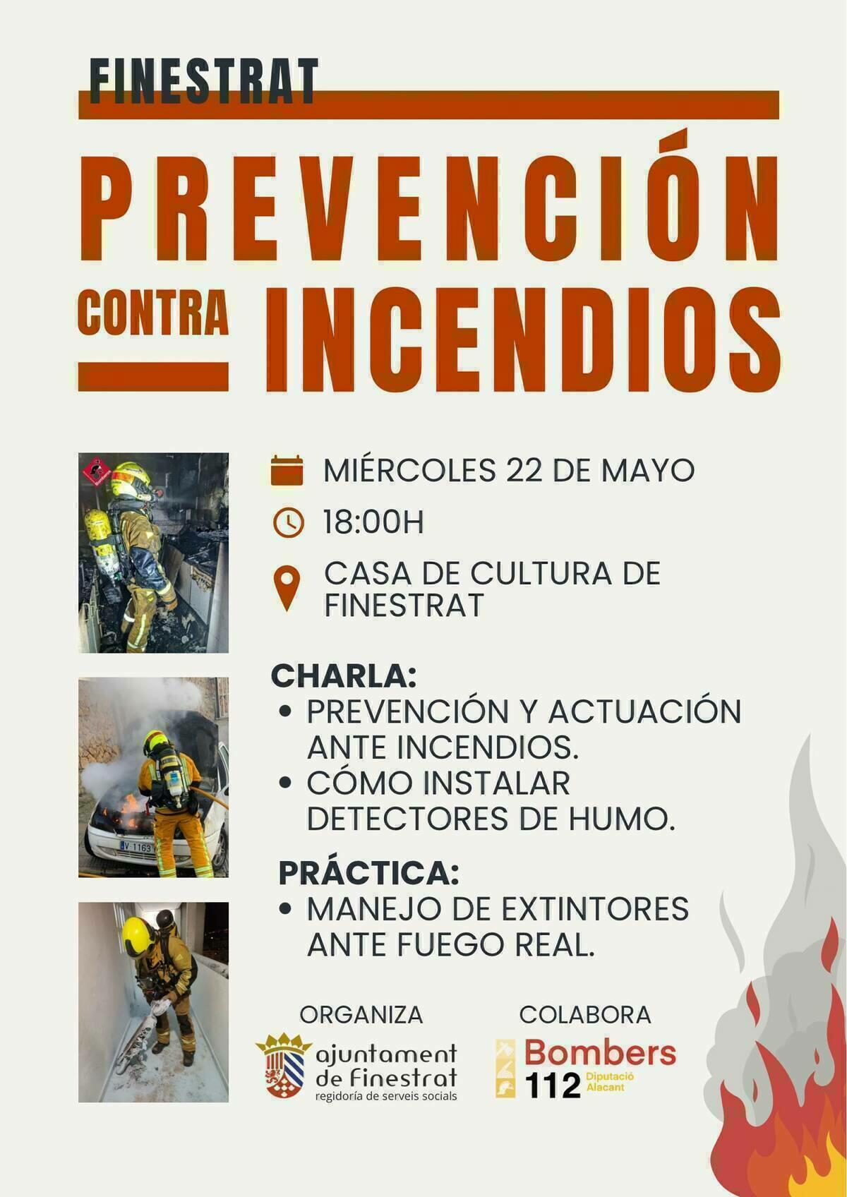 SIGUE EL PLAN PIONERO DE AUTOPROTECCIÓN FRENTE A INCENDIOS QUE IMPULSA FINESTRAT CON EL REPARTO DE DETECTORES AUTOMÁTICOS Y UNA CHARLA INFORMATIVA SOBRE PREVENCIÓN 