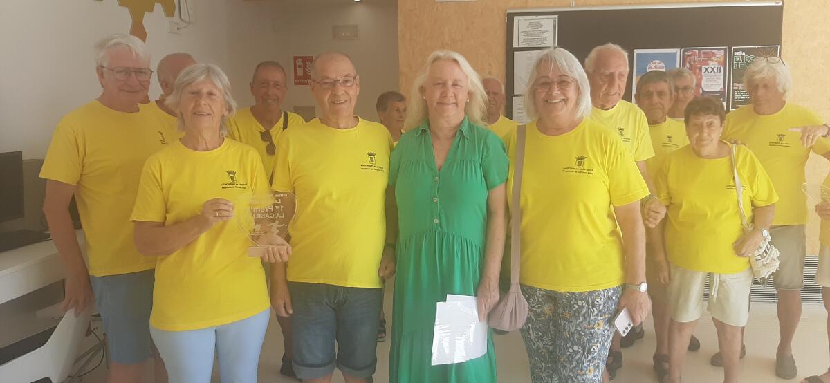 Tercera Edad entrega los premios del Campeonato de Petanca Verano 25