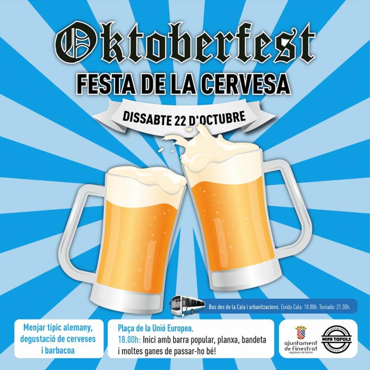 LA OKTOBERFEST LLEGA A FINESTRAT ESTE SÁBADO 22 DE OCTUBRE