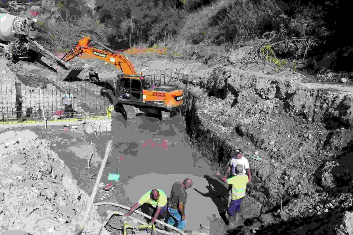 Callosa &middot; El alcalde visita las obras del nuevo azud de Rutxei 