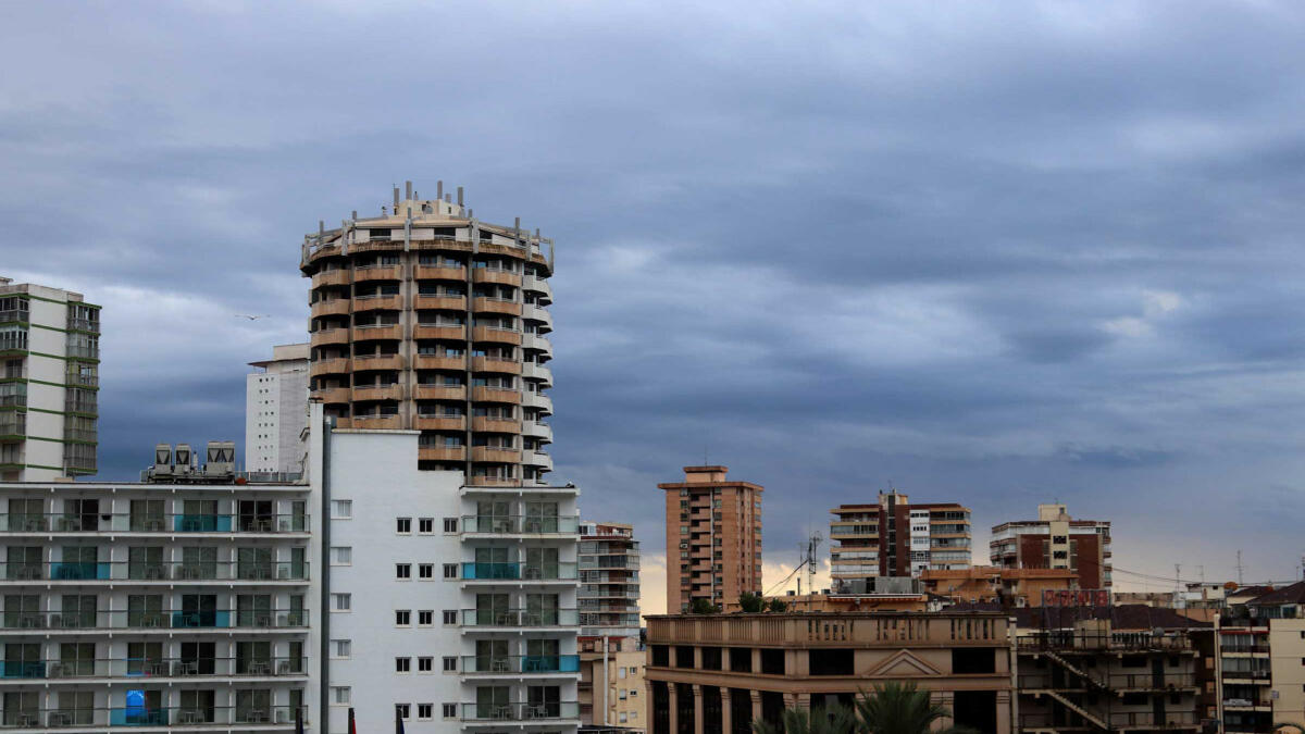 Las precipitaciones dejan en Benidorm 15,6 l/m2 de media en apenas media hora 