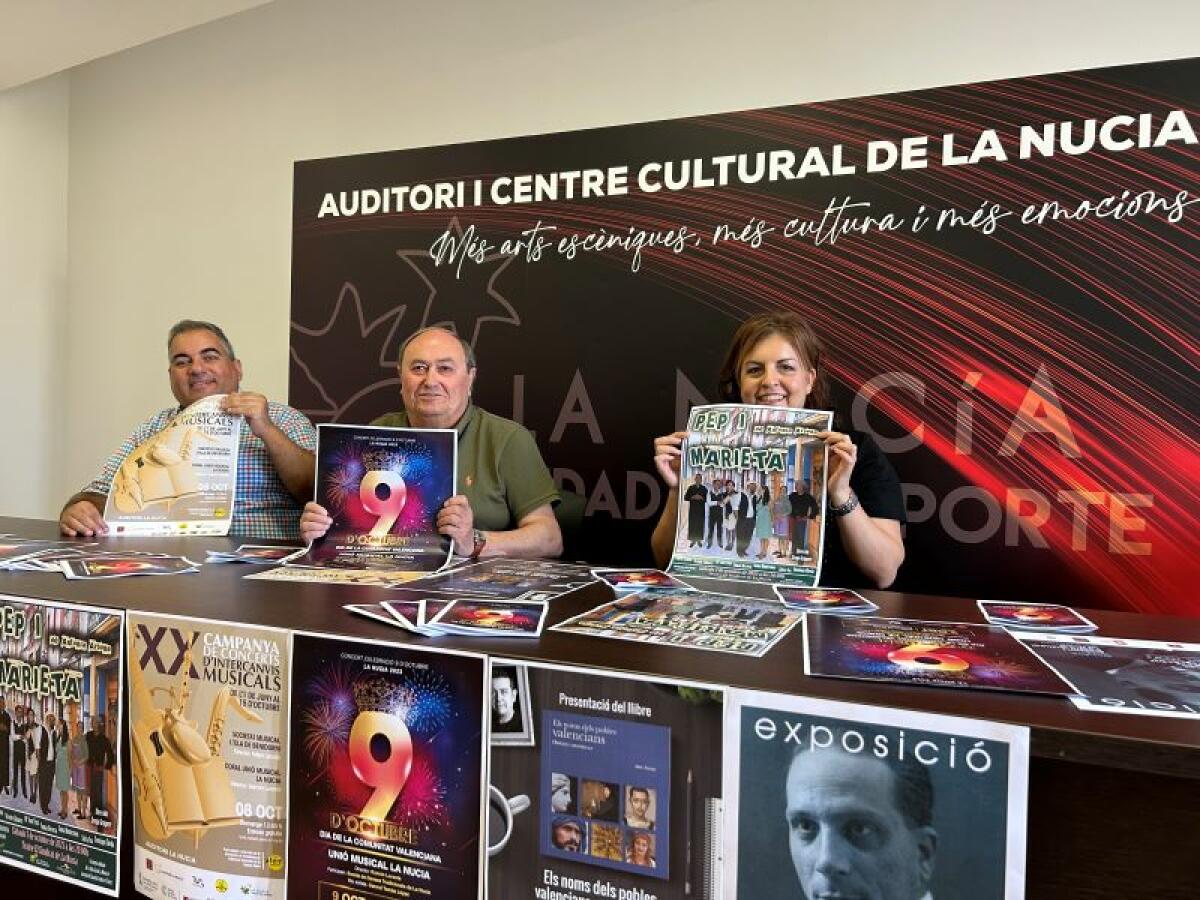 El “9 d’octubre” contará con presentación de libro, teatro y conciertos