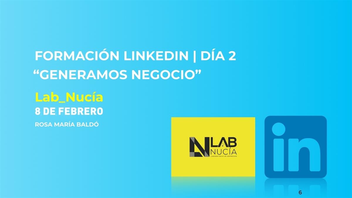 Segunda jornada de formación Linkedin el próximo martes