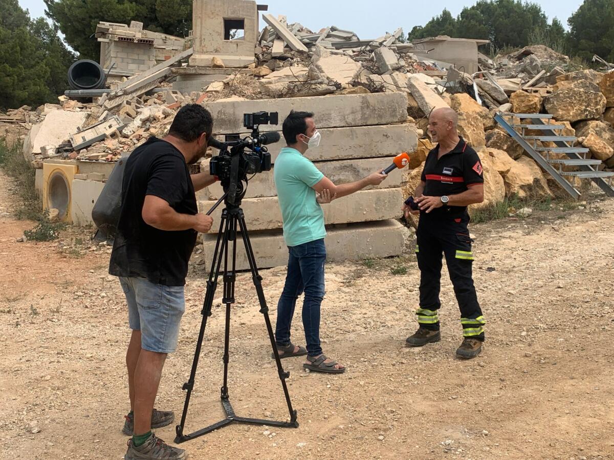 El Campo de Entrenamiento de Perros de Rescate de La Nucía  en “Antena 3 Noticias”