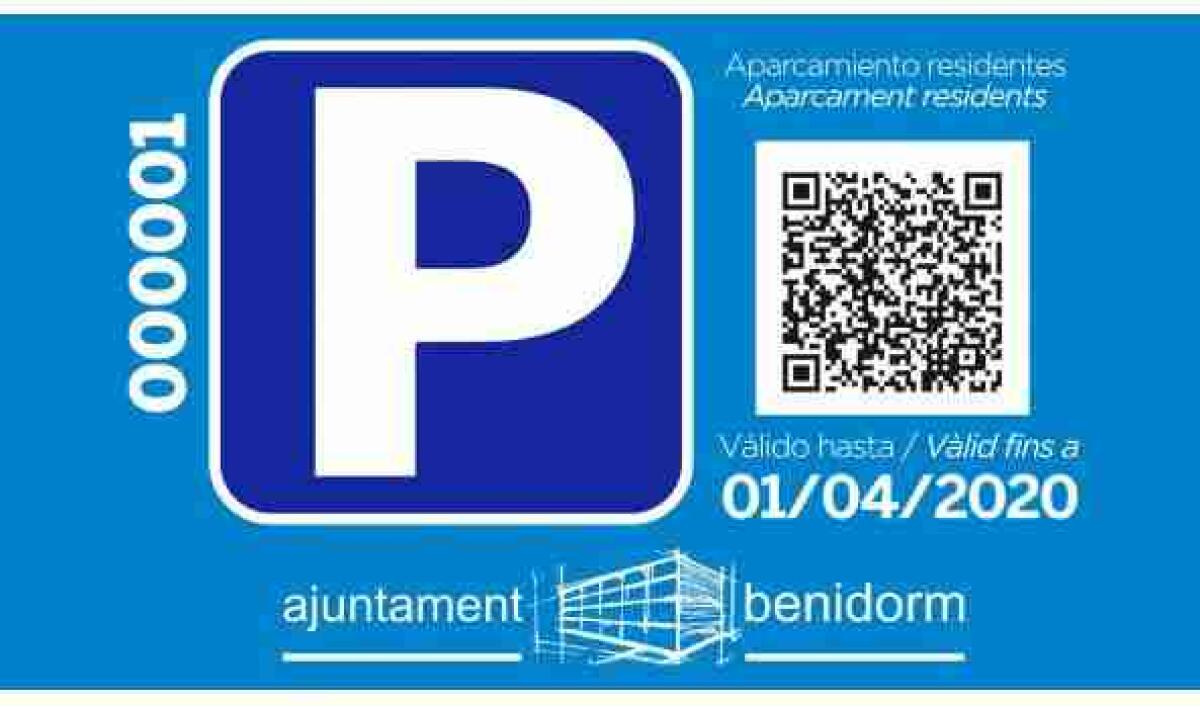  Benidorm // Movilidad seguirá tramitando en el Ayuntamiento la tarjeta para aparcar en ‘Zona de Residentes’