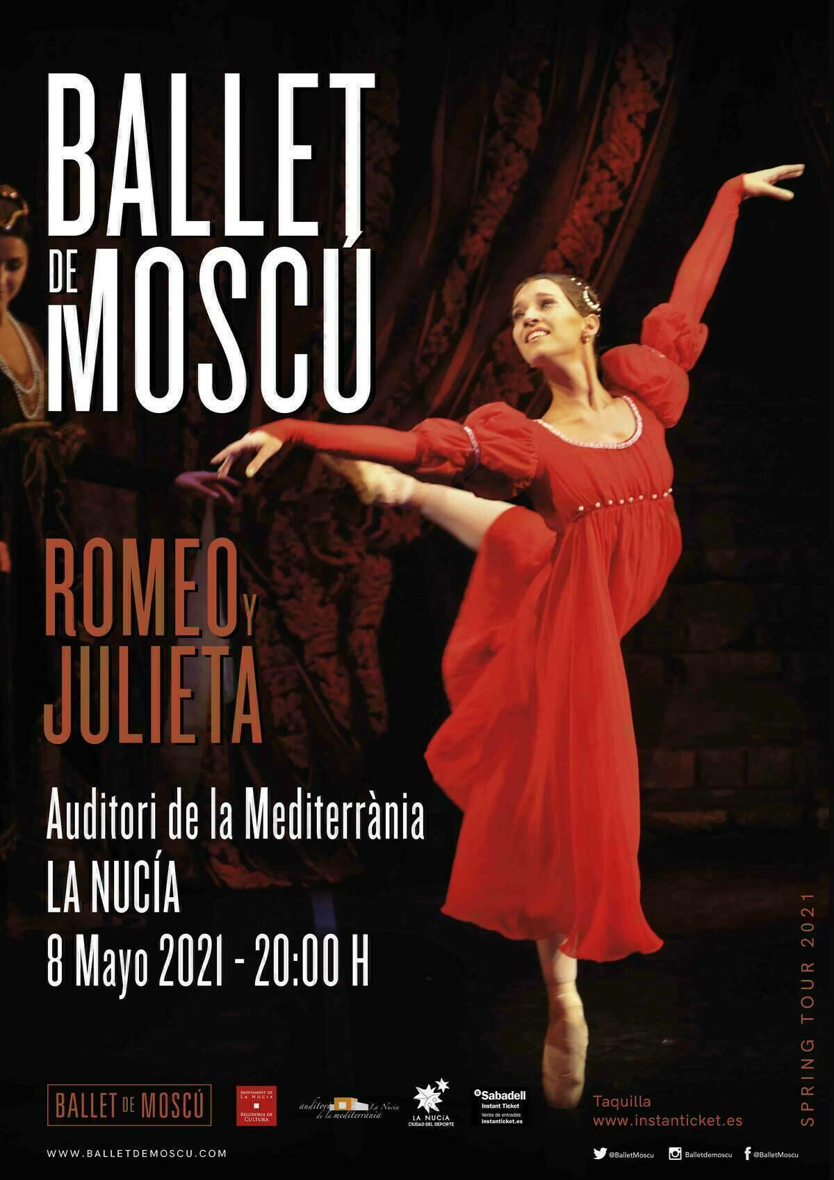 &ldquo;Romeo y Julieta&rdquo; del Ballet de Mosc&uacute; se aplaza a mayo de 2021.