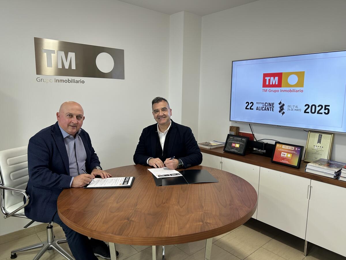 TM Grupo Inmobiliario refuerza su compromiso con la cultura patrocinando por tercer año consecutivo el Festival Internacional de Cine de Alicante